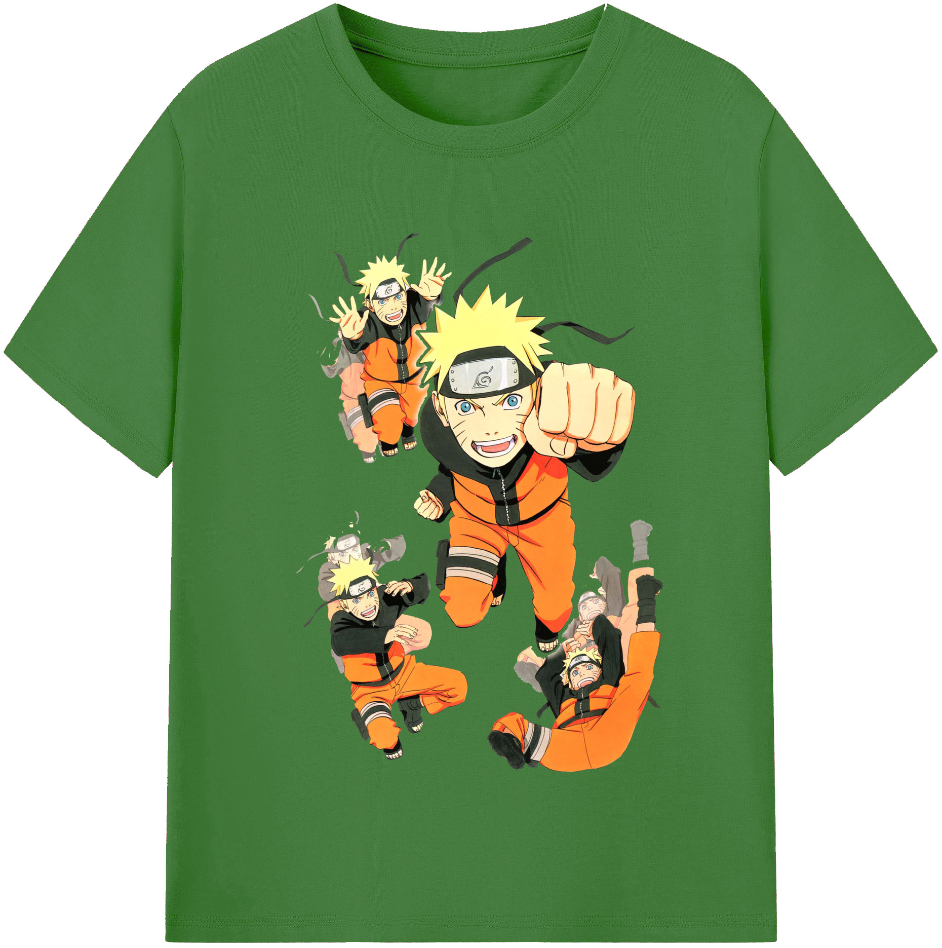 （画像用） NARUTO -ナルト- うずまき ナルト Uzumaki Naruto レディースカジュアルプリントTシャツ（綿100％）